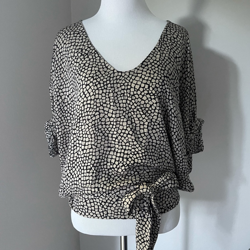 DVF Edna Tie Blouse